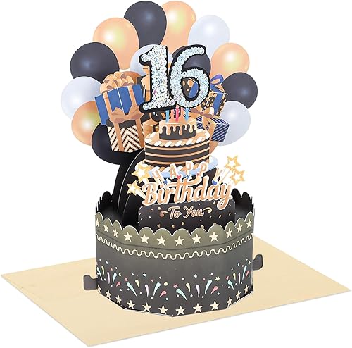 Miniatura 9 de CIEHER Tarjeta de cumpleaños desplegable para cumpleaños, mujeres, hombres, niñas, niños, divertida tarjeta de regalo de cumpleaños, tarjeta de