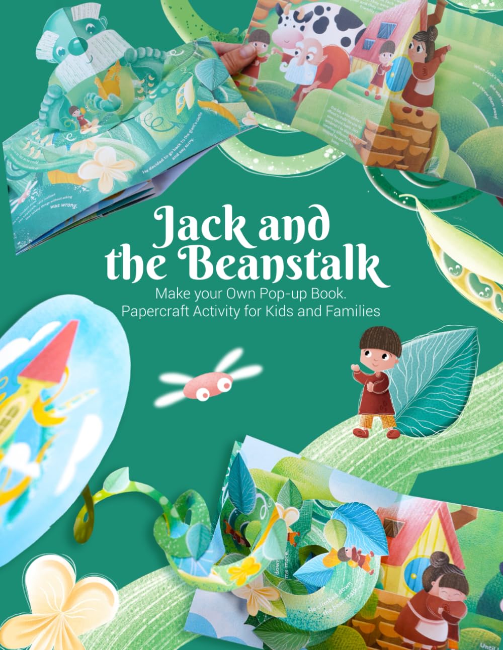 Jack and the Beanstalk: Make your Own Pop-up Book. Papercraft Activity for Kids and Families
