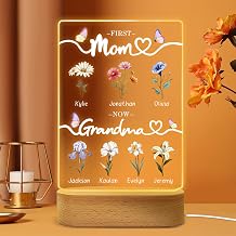 Custom Spotify Plaque Personalized Mothers Day Gifts for Grandma Mom, Personalized Acrylic Song Plaque/Glass Album Cover/Present for Girlfriend Boyfriend Couple Wife Mom Dad Mothers Day