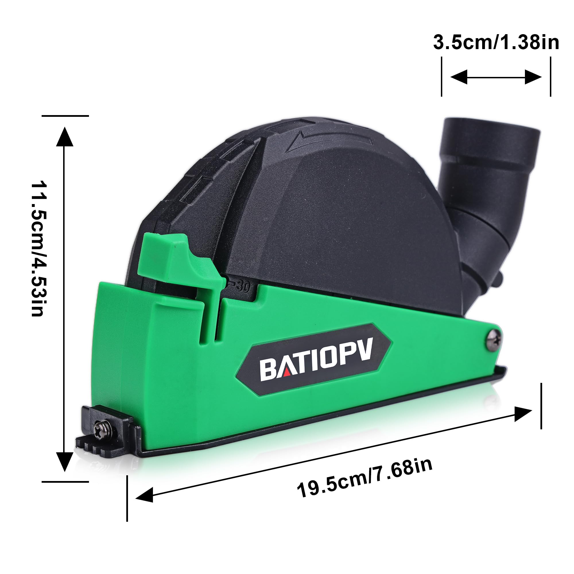 Accesorio de Guía de Corte con Aspiración, Compatible con Amoladoras y Discos de 115/125 mm, Diseño con Caperuza de Cierre Rápido Ø 125 mm