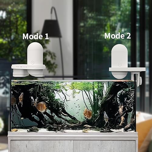 Miniatura 4 de RYAKKA Alimentador automático de peces mejorado II con cámara HD 2K y dispensador inteligente de alimentos para peces con aplicación, alimentador