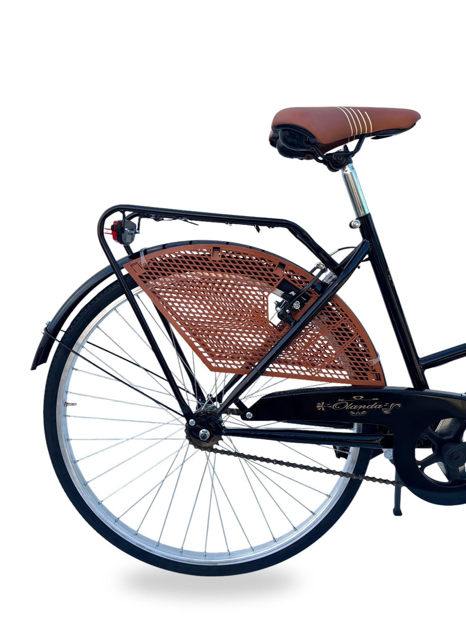 Bicicletta Donna da Passeggio Olanda Misura 26 Bici da città Vintage retrò con Cestino Nero