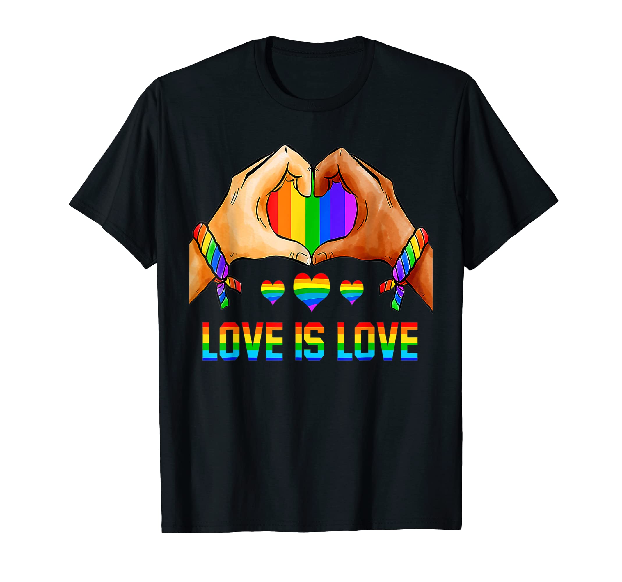 LGBT Flag Gift Co.Love is Love Gay Pride LGBT Flag Heart LGBT Pride Month T-Shirt