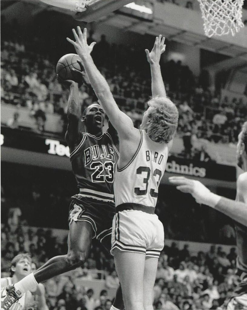 Collectibles Basketball Larry Bird vs Michael Jordan Photo Picture