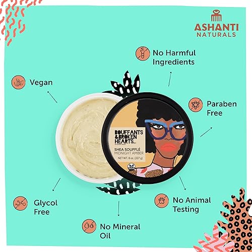 Miniatura 8 de Manteca de karité batida perfumada para la piel  Manteca de karité cruda africana hidratante, aceite de almendras y coco (soufflé jugoso de