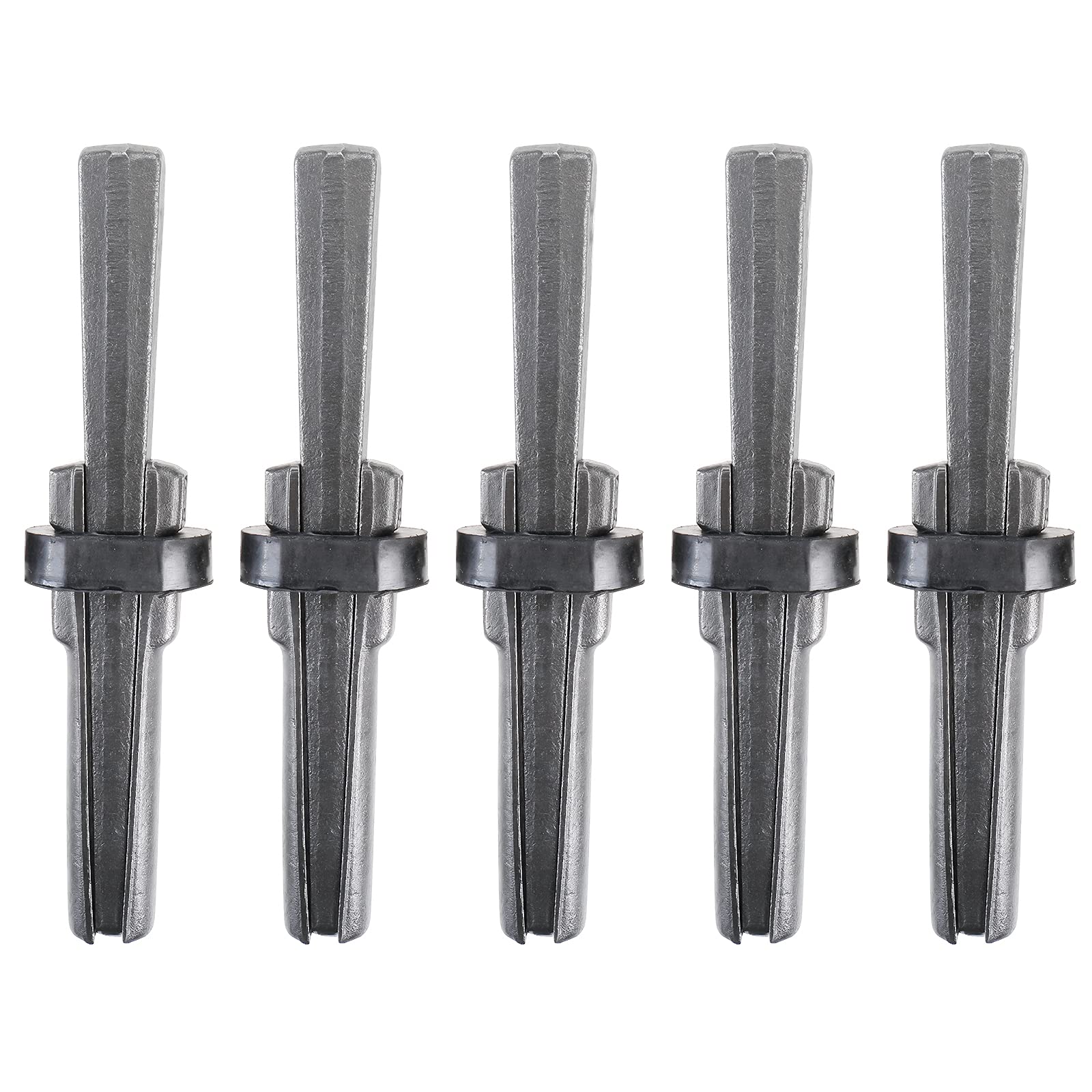 5pcs 3/4" (20mm) Plug Wedges Feather Shims High Hardness Steel Concrete Rock Stone Splitter Hand Tools