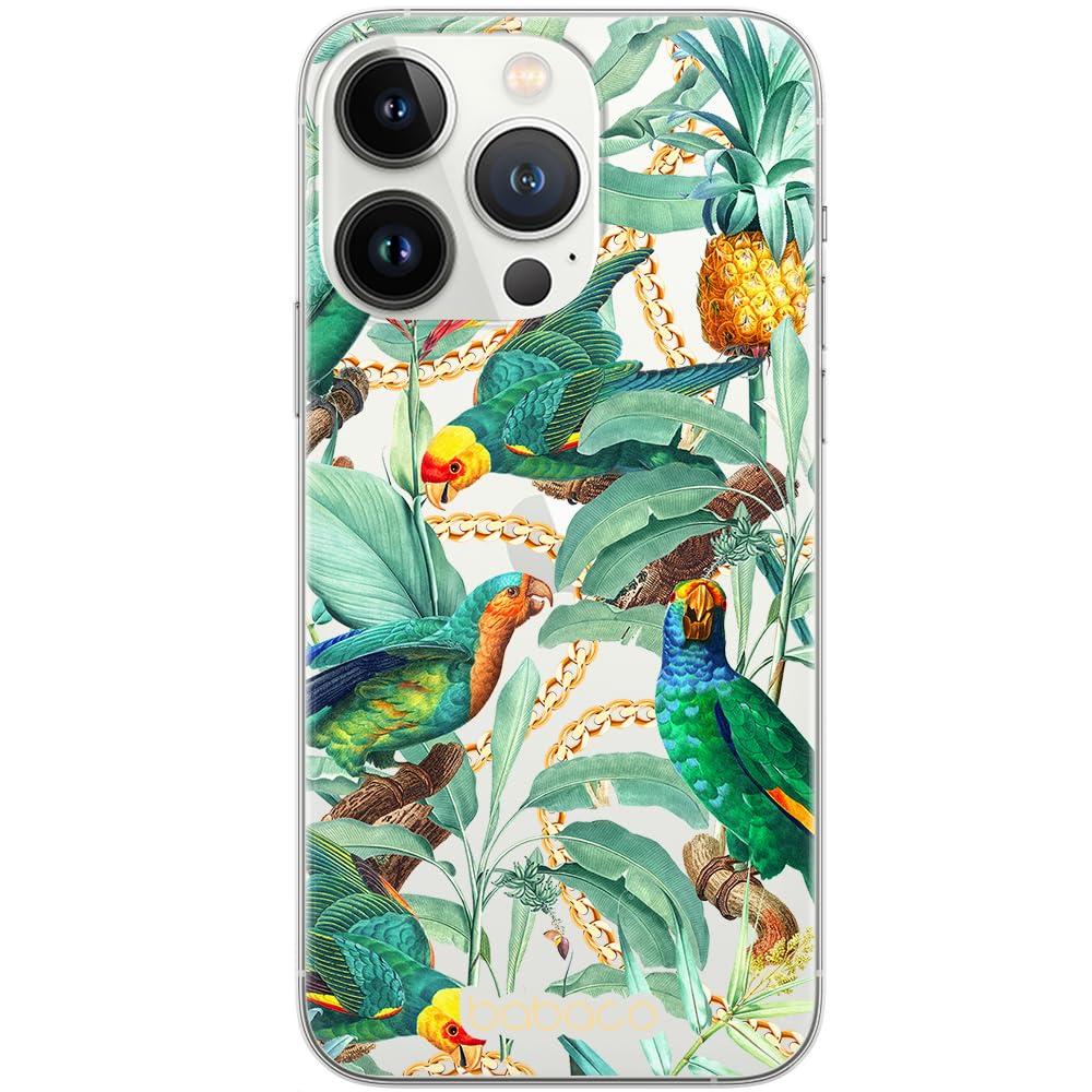 Babaco ERT GROUP mobile phone case for Iphone 5/5S/SE original and officially Licensed pattern Flowers 058 optimally adapted to the shape of the mobile phone, partially transparent