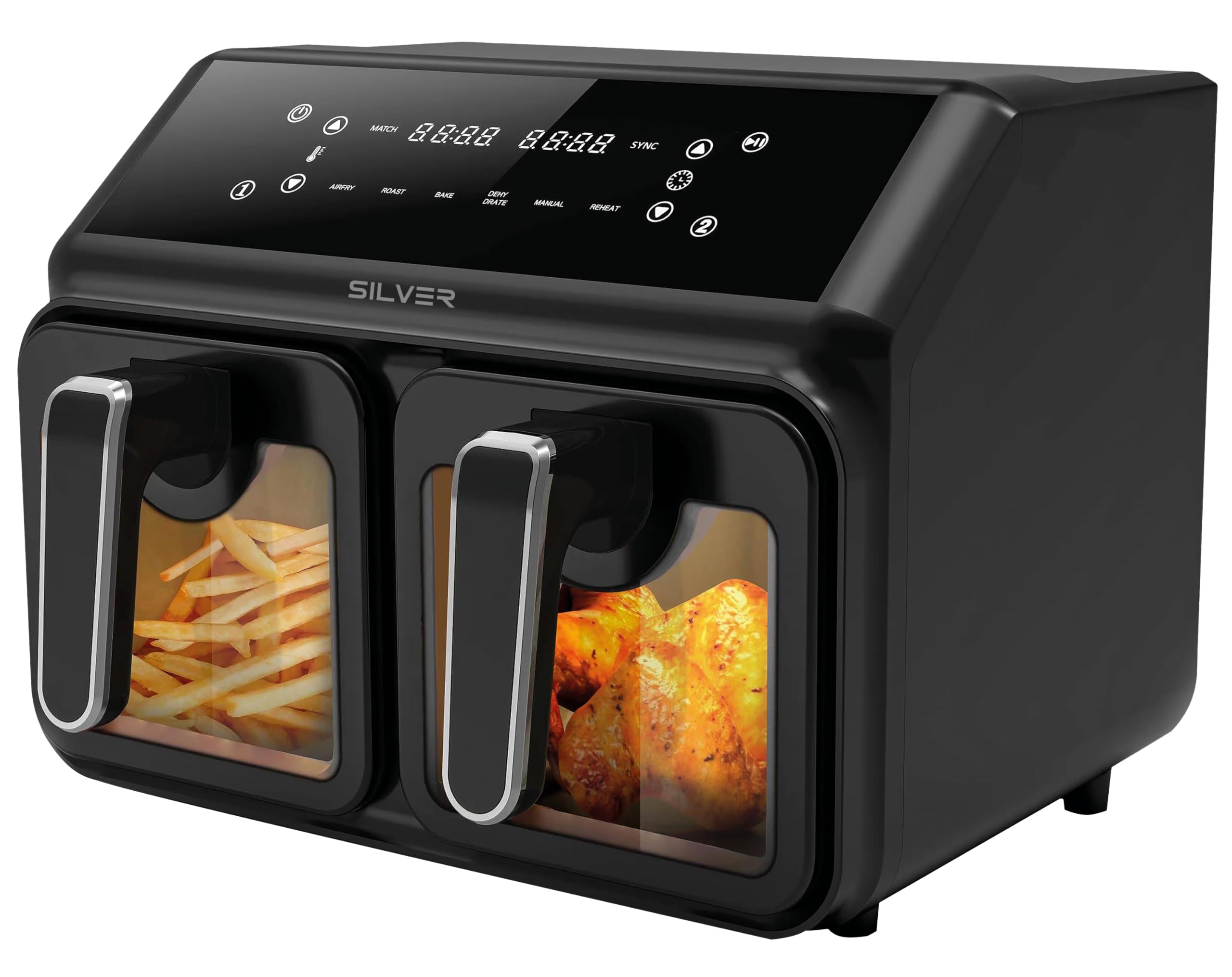 FREIDORA DE AIRE BERLIN 8L (2X4L) IP850AP SILVER