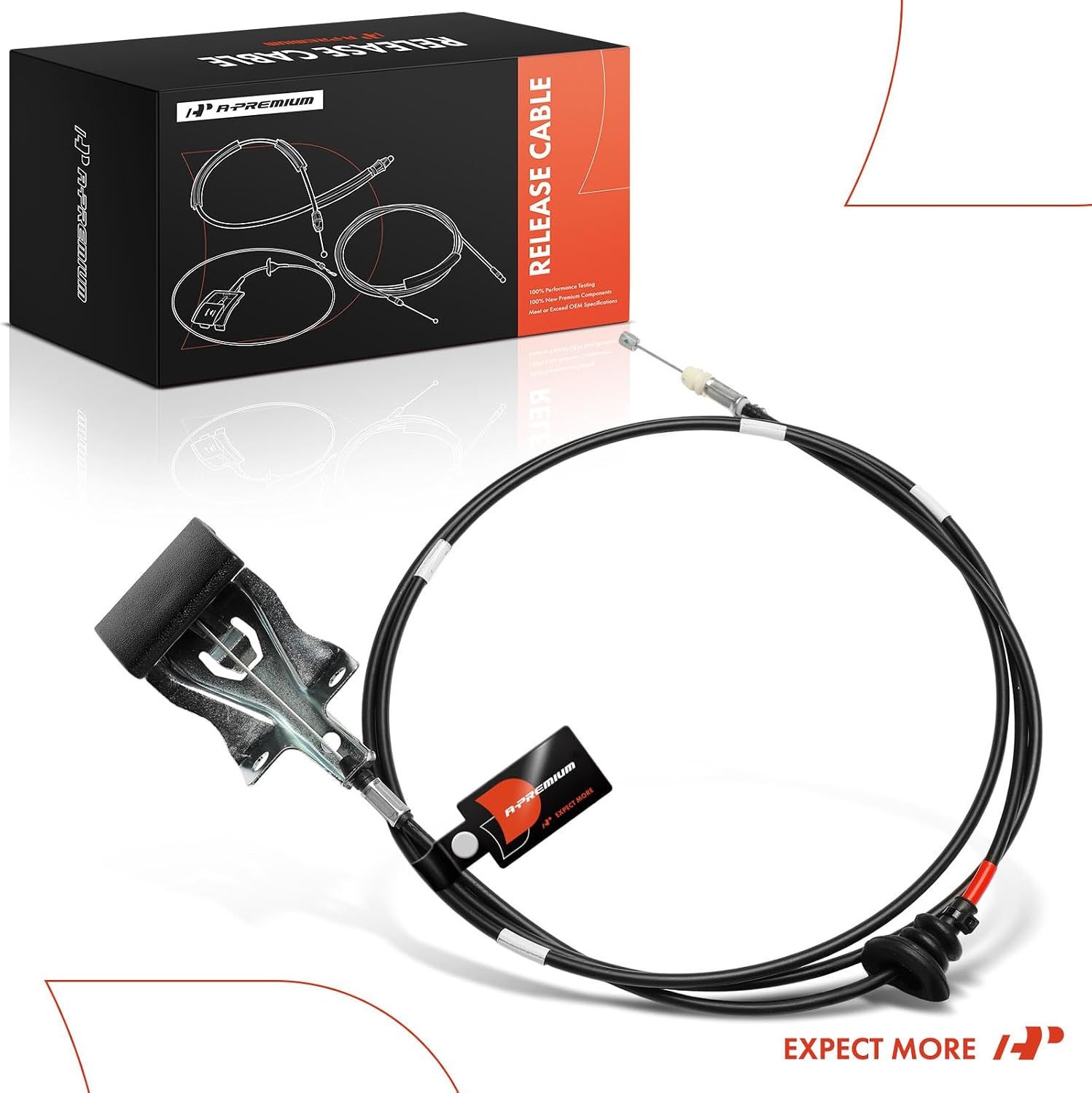 A-Premium Front Hood Latch Release Cable with Handle Compatible with Nissan Pathfinder 2013-2020, 83.15 Inch