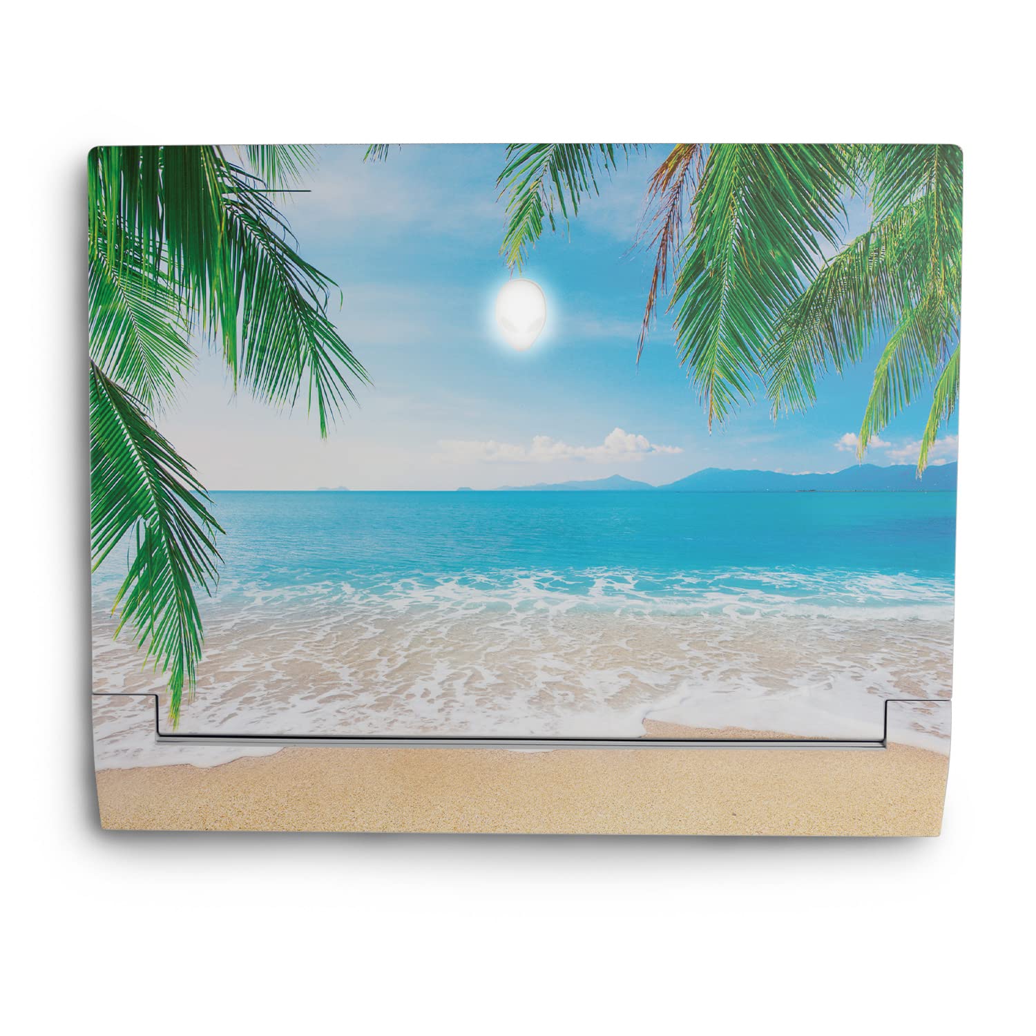 MightySkins Skin Compatible with Alienware X14 (2022) Full Wrap Kit - Pristine Beach | Protective, Durable, and Unique Vinyl Decal wrap Cover | Easy to Apply & Change Styles | Made in The USA