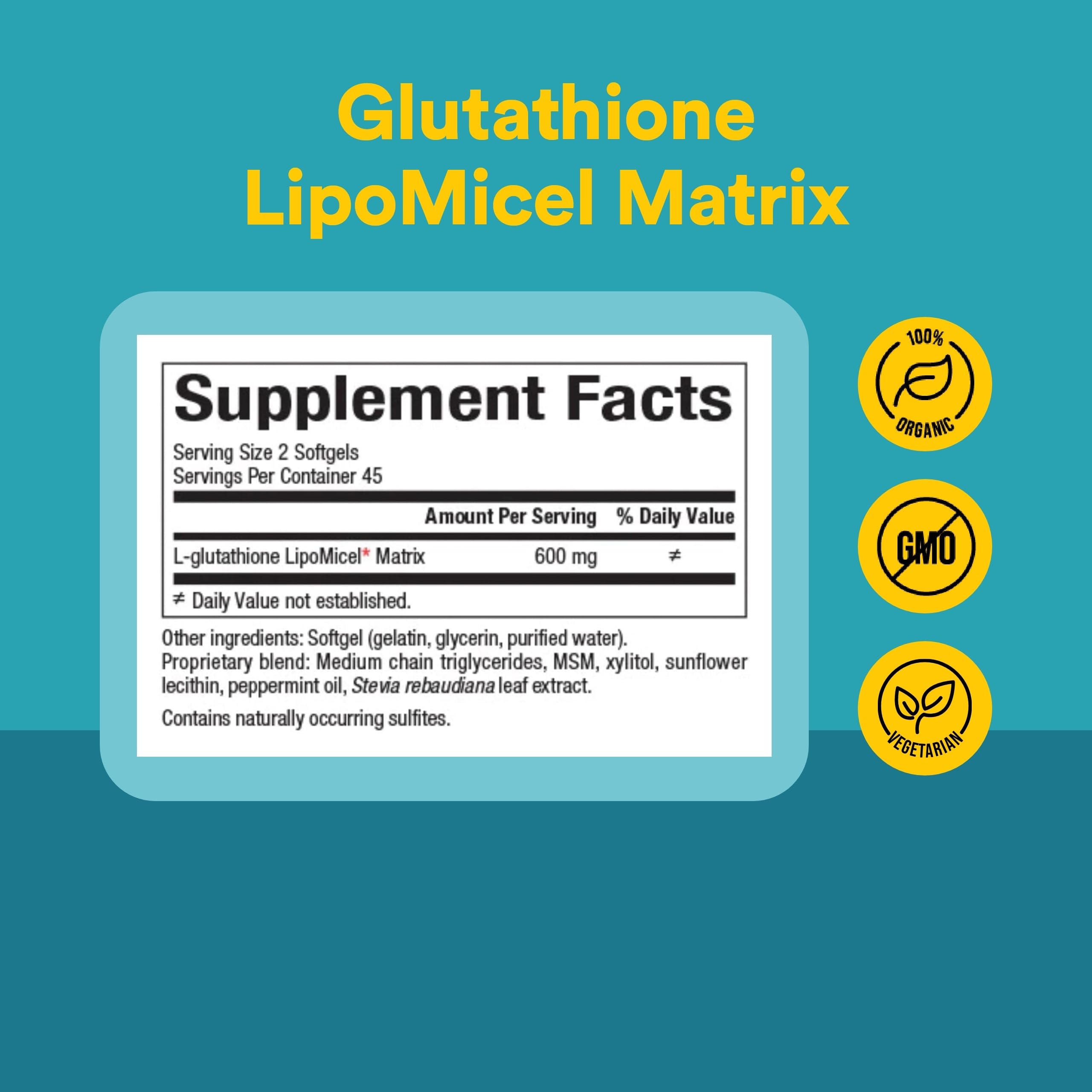 glutathione matrice lipomicel Natural Factors Matrix 300 mg, 90 Softgels Fair & White Extra