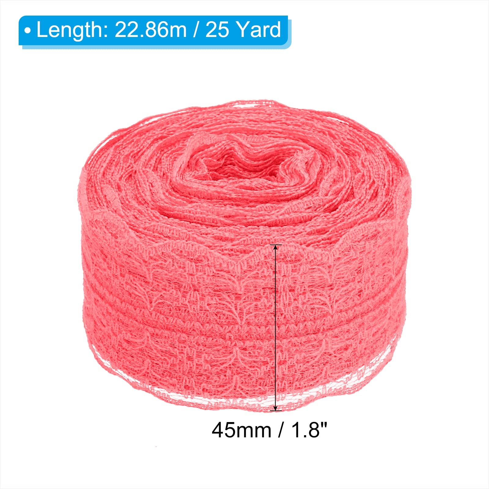 PATIKIL 1.8 Inch x 25 Yards Lace Trim Ribbon - Image 2