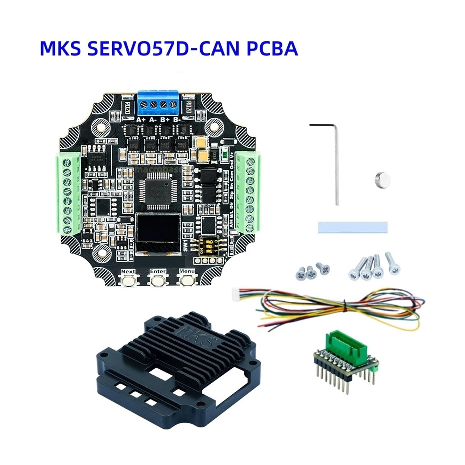 Sterownik serwomechanizmu MKS SERVO57D PCBA Nema 23 sterownik krokowy z zamkniętą pętlą RS485 CAN drukarka 3d CNC Router Robot Arm części (SERVO57D CAN PCBA)