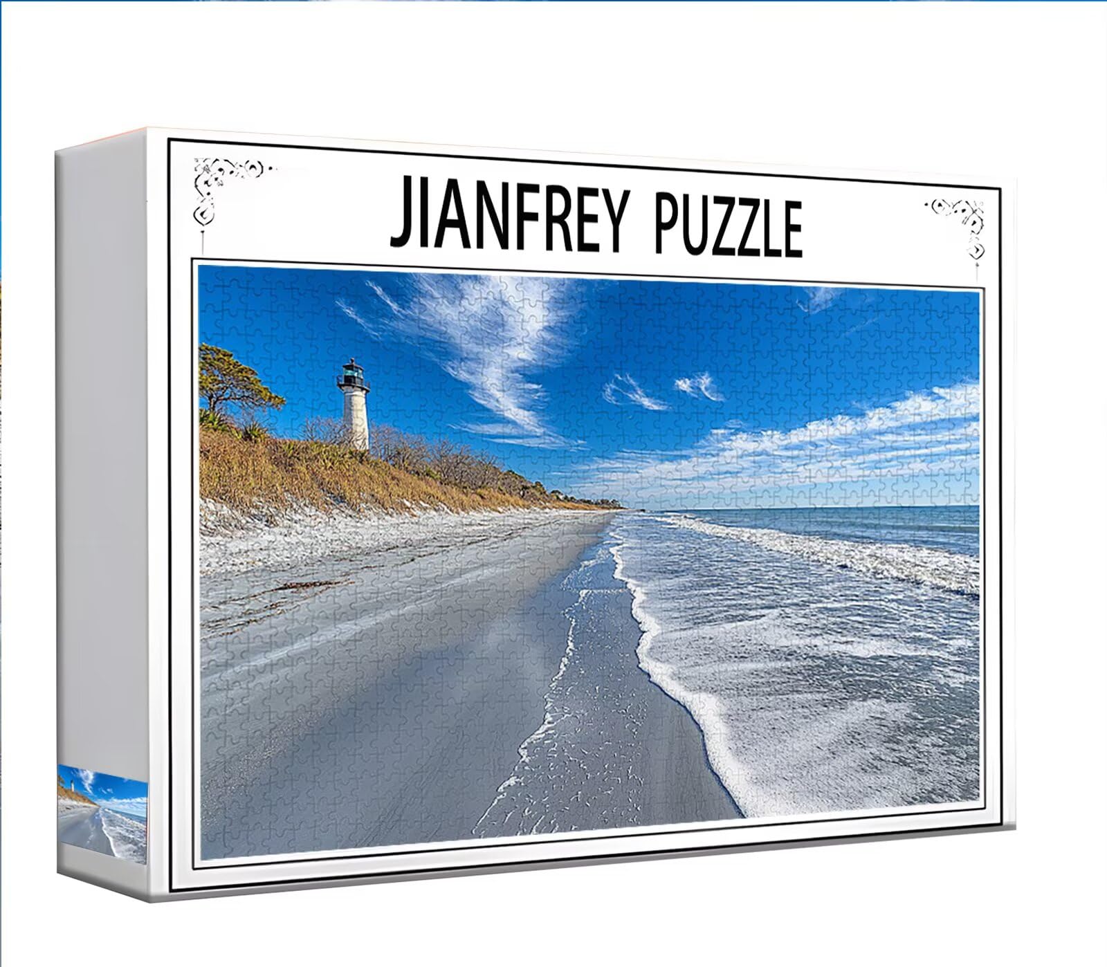 Puzzle 2000 Piezas Adultos Puzzle Playa Faro Rompecabezas Adultos XXL 100 x 70cm, Impossible Rompecabezas, Madera Jigsaw Arte Juego Educa Familiar Aliviar El Estrés, Regalos para Hombres y Mujeres R71