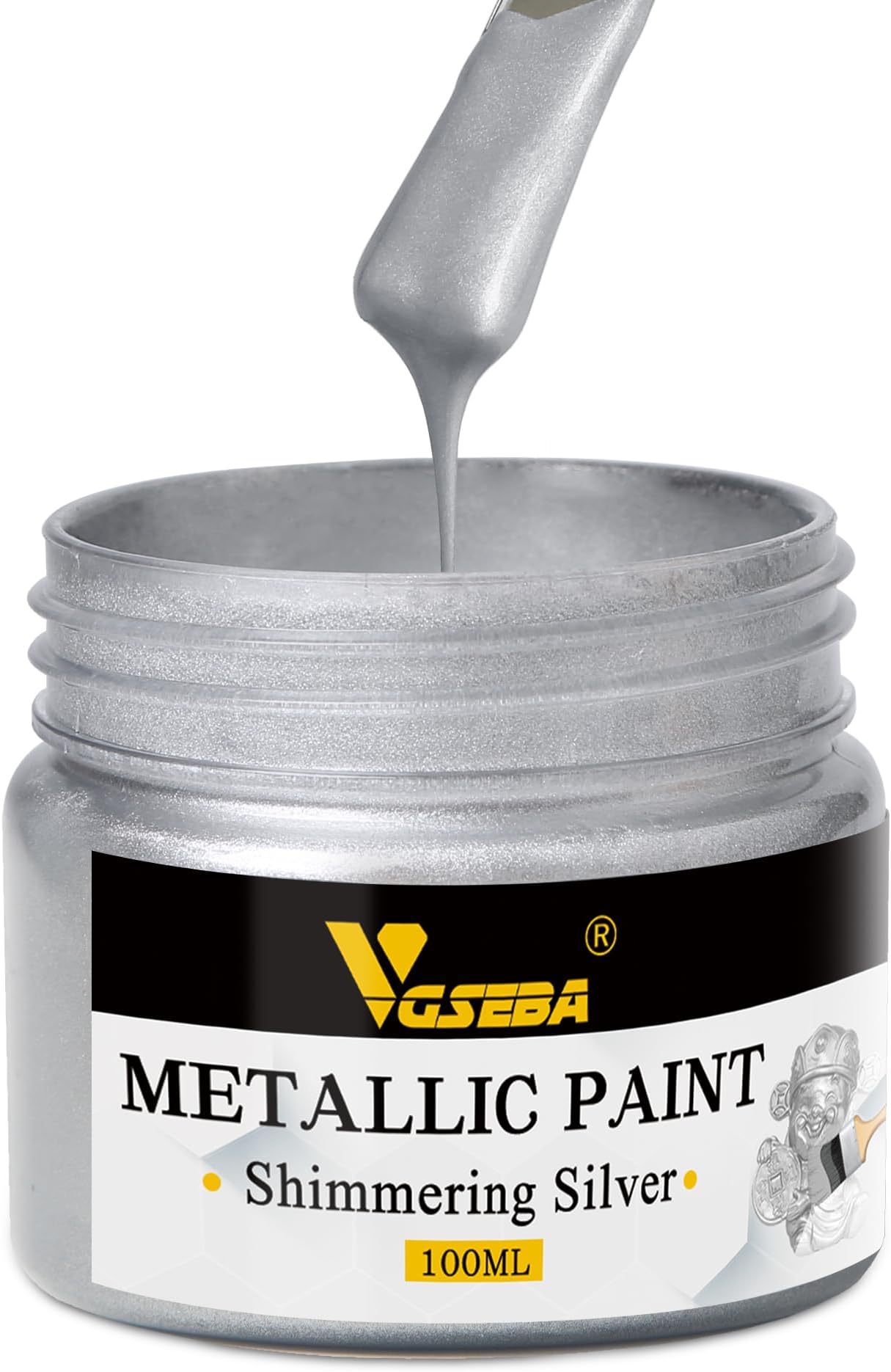 Testors 1146TT Enamel Paint Testor, Metallic Silver, 1/4Ounce
