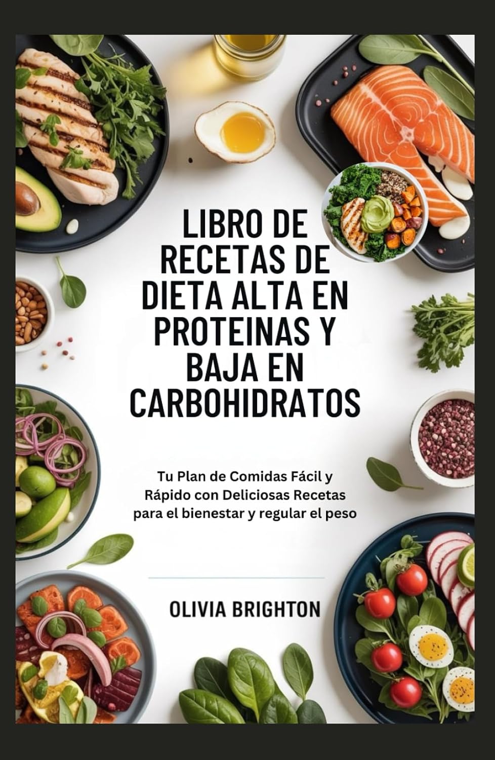 Libro de Recetas de Dieta Alta en Proteínas y Baja en Carbohidratos: Tu Plan de Comidas Fácil y Rápido con Deliciosas Recetas para el bienestar y regular el peso (Spanish Edition)      Hardcover – Large Print, June 6, 2025
