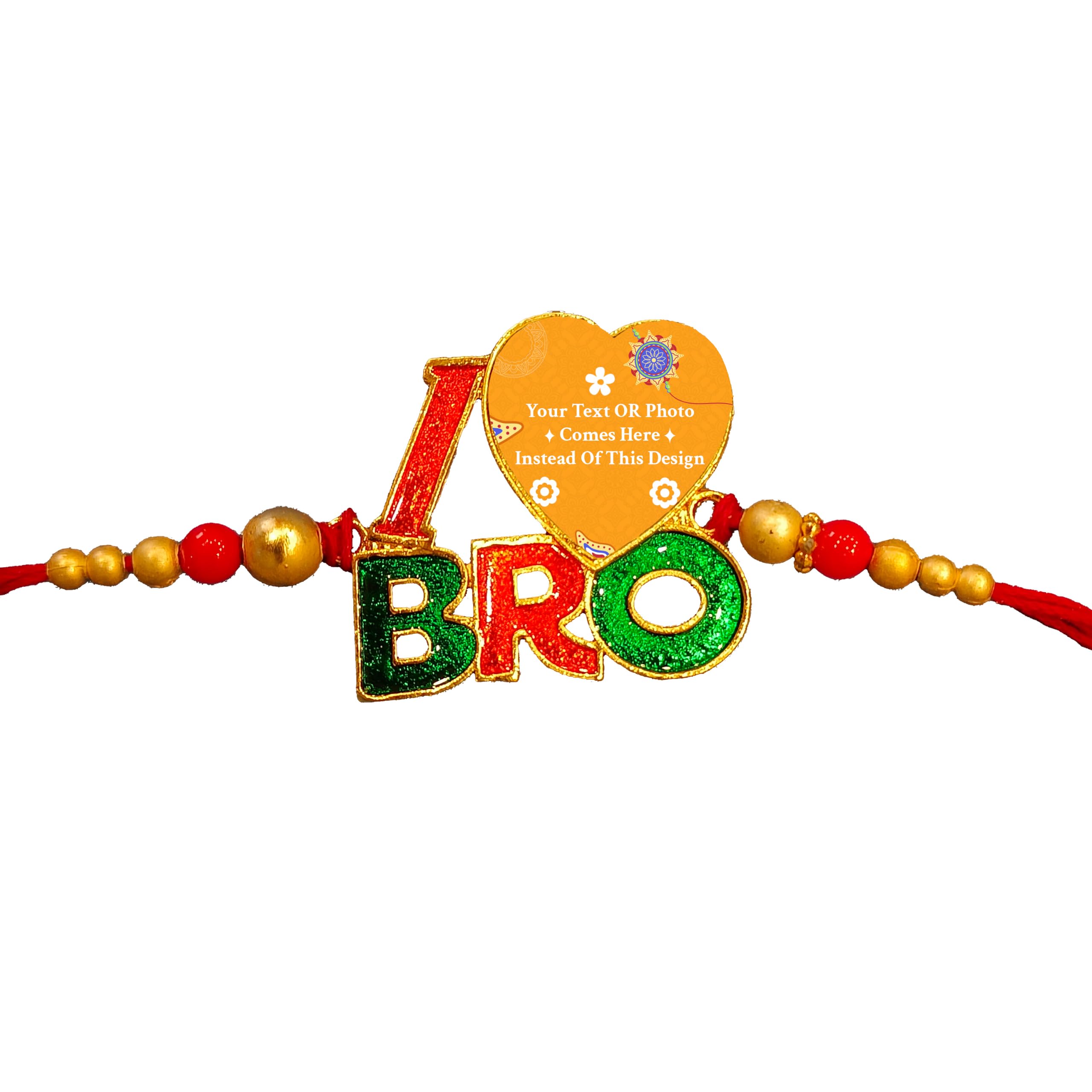 TrendLane Personalized Premium I Love Bro Metal HD Printed Rakhi – Custom Photo & Name Raksha Bandhan Rakhi-image-36