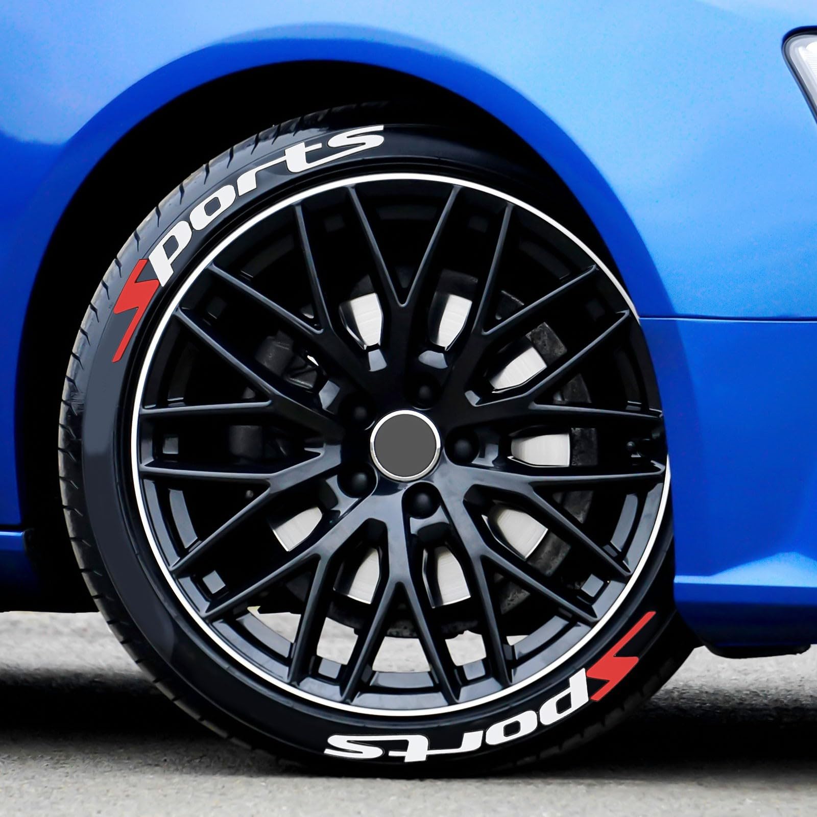 Autocollants 3D Pour Pneus Voiture - Kit Décalcomanies TOYOTIRES PROXES - Lettres Relief Universelles