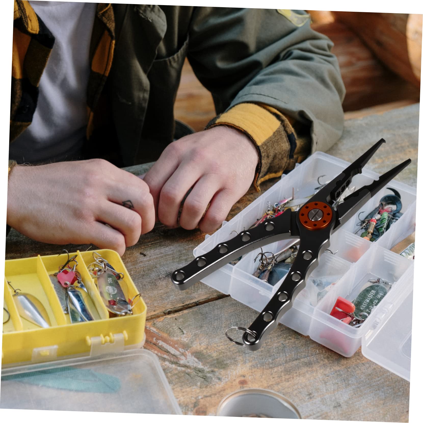 Anneome Fishing Plier Aluminium Legierung Multifunktionale Hakenentferner Und Schnur Cutter Für Angeln Leicht Ergonomisch -bedienung Konstruktion Für Verschiedene Angelschnüre