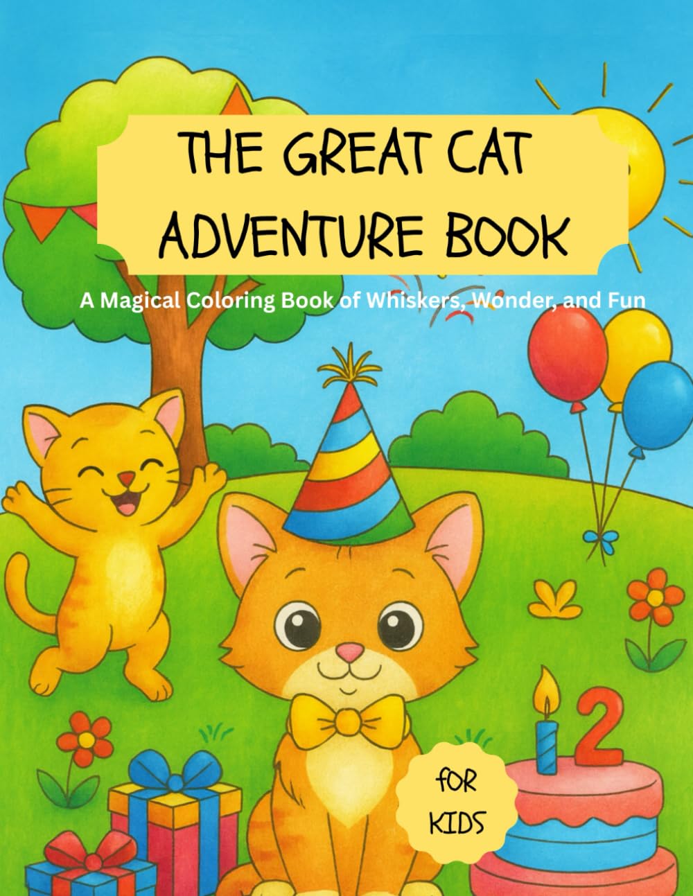 THE GREAT CAT ADVENTURE BOOK: A Magical Coloring Book of Whiskers, Wonder, and Fun