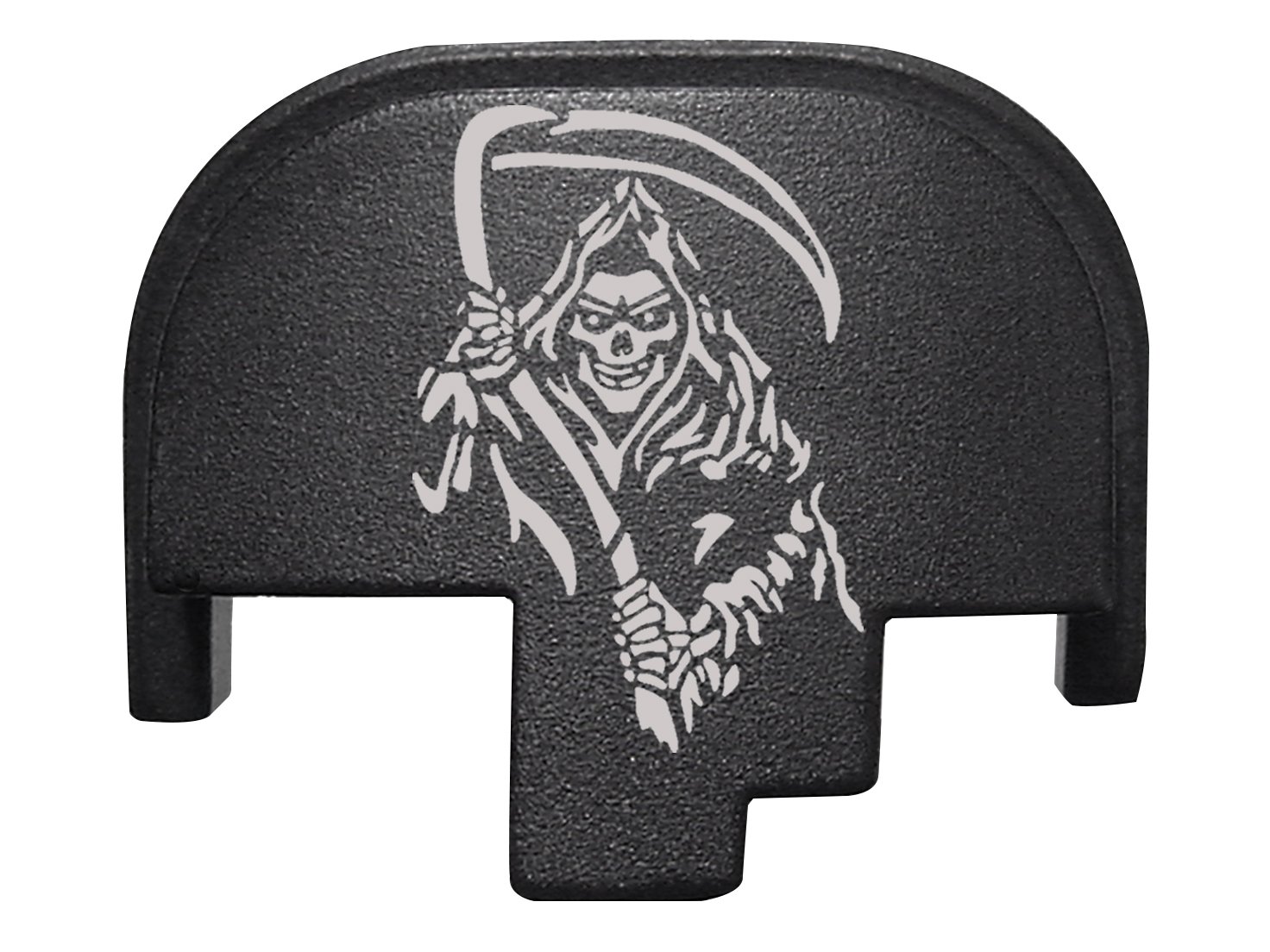 NDZ Performance Rear Back Plate for Smith & Wesson S&W M&P 2.0 Full-Size Compact Black - Grim Reaper 2