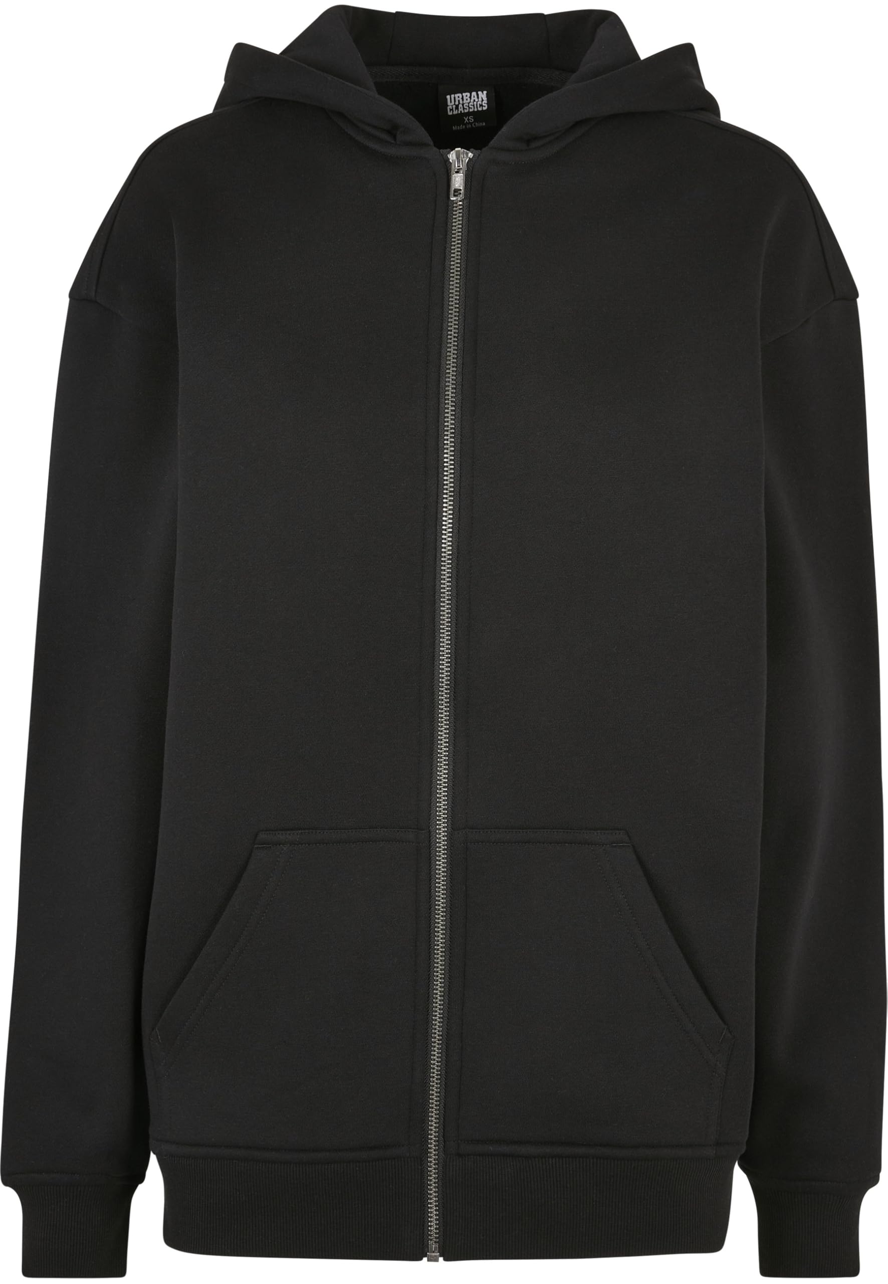 Urban Classics sweter kardigan Kobiety Damska Bluza Z Kapturem Oversize Z Zamkiem Błyskawicznym