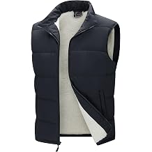 33,000ft Mens Winter Puffer Vest Outerwear Fleece Lined Sleeveless Jacket