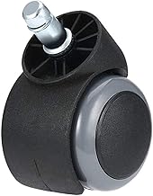 Conjunto de rodas giratórias, rodízio 1 peça. Rodízios para cadeira de computador de escritório de borracha duráveis 360 graus giratórios rodízios giratórios peças sobressalentes DIY