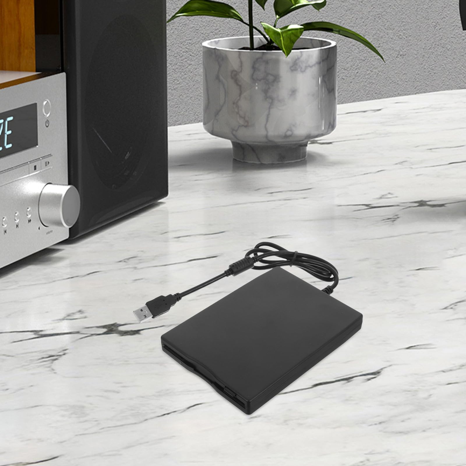 Adaptador de Unidad de Disquete a USB, Conductor de disquetes para computadora portátil y de Escritorio, Lector de Unidad Externa de 3,5 Pulgadas