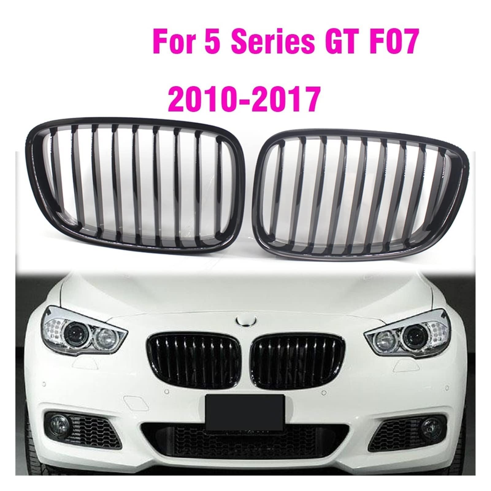 TUBIC Spoiler Anteriore per Auto per BMW F07 Série 5 GT 2010 2011 2012 2013 2014 2015 2016 2017 Anteriore Spoiler Diffusore Protezione Dell'auto Frontali Spoiler Lip Kit Corpo