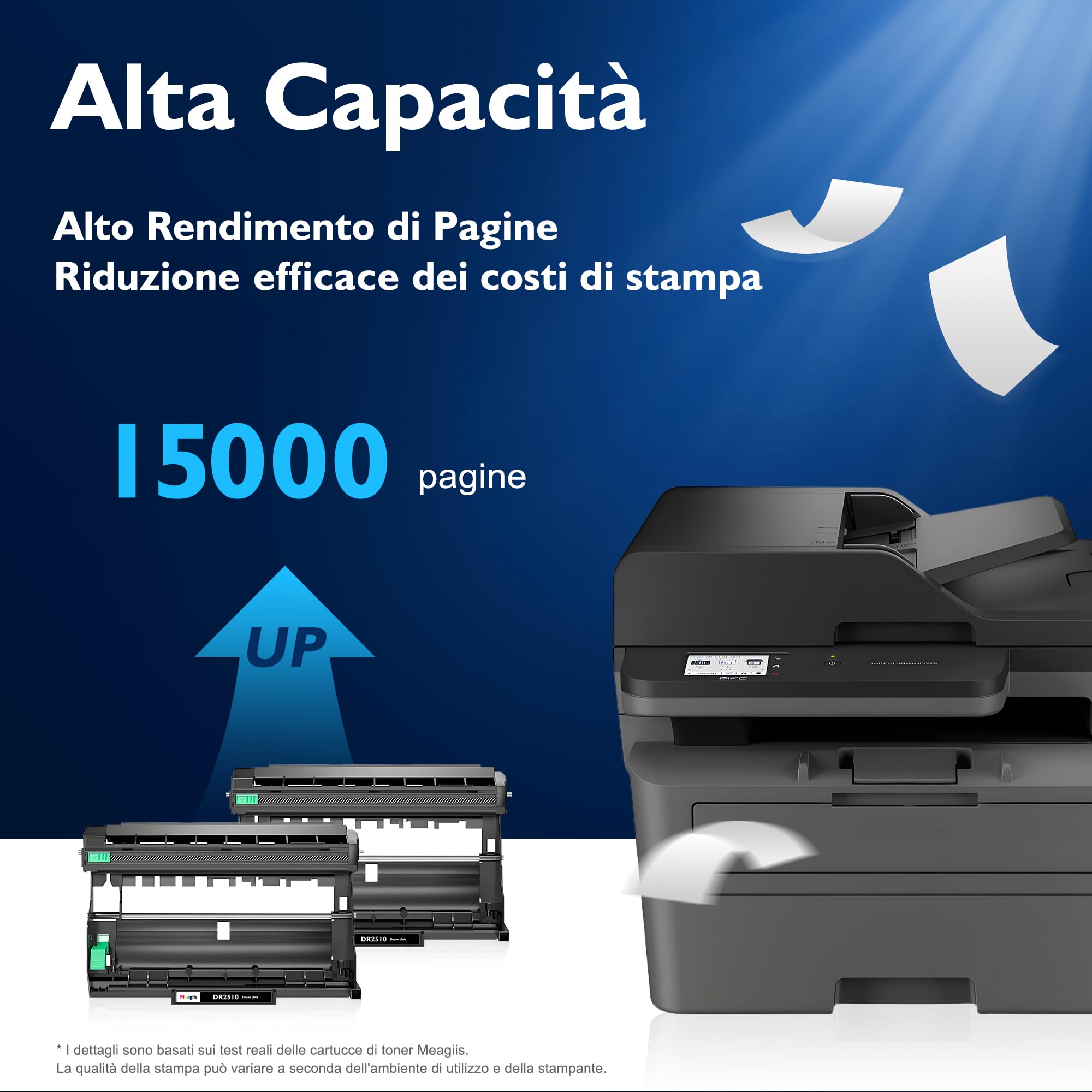 DR2510 Unità del tamburo Compatibile per Brother DR2510 DR-2510 tamburo per Brother HL-L2400DW HL-L2400DWE HL-L2445DW DCP-L2620DW DCP-L2627DW DCP-L2627DWXL DCP-L2627DWE (2 PACK)