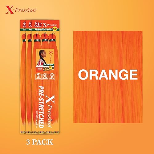 Vista 235 de Sensationnel X-Pression - Trenza sintética – Preestirada, 3 piezas de 58 pulgadas (350)