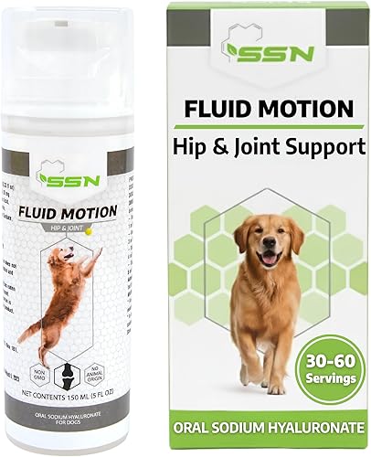 Fluid Motion - Soporte de cadera y articulaciones para perros - Ácido hialurónico líquido - Suplemento para la movilidad de las articulaciones, la