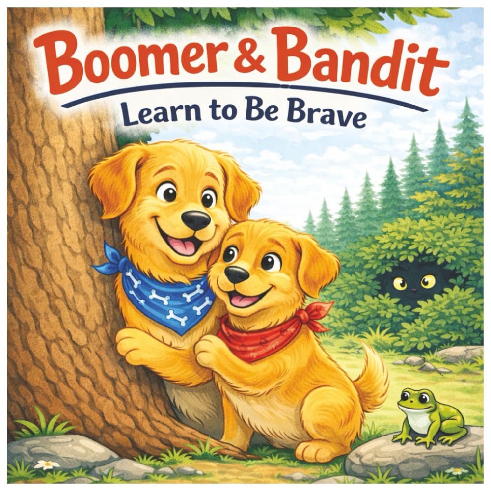Boomer & Bandit Learn to Be Brave: A Heartwarming Story About Courage, Brotherhood, and Facing Fears