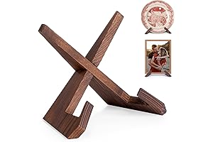 Plate Stand for Display - 6.5 Inch Plate Holder Display Stand, Wooden...