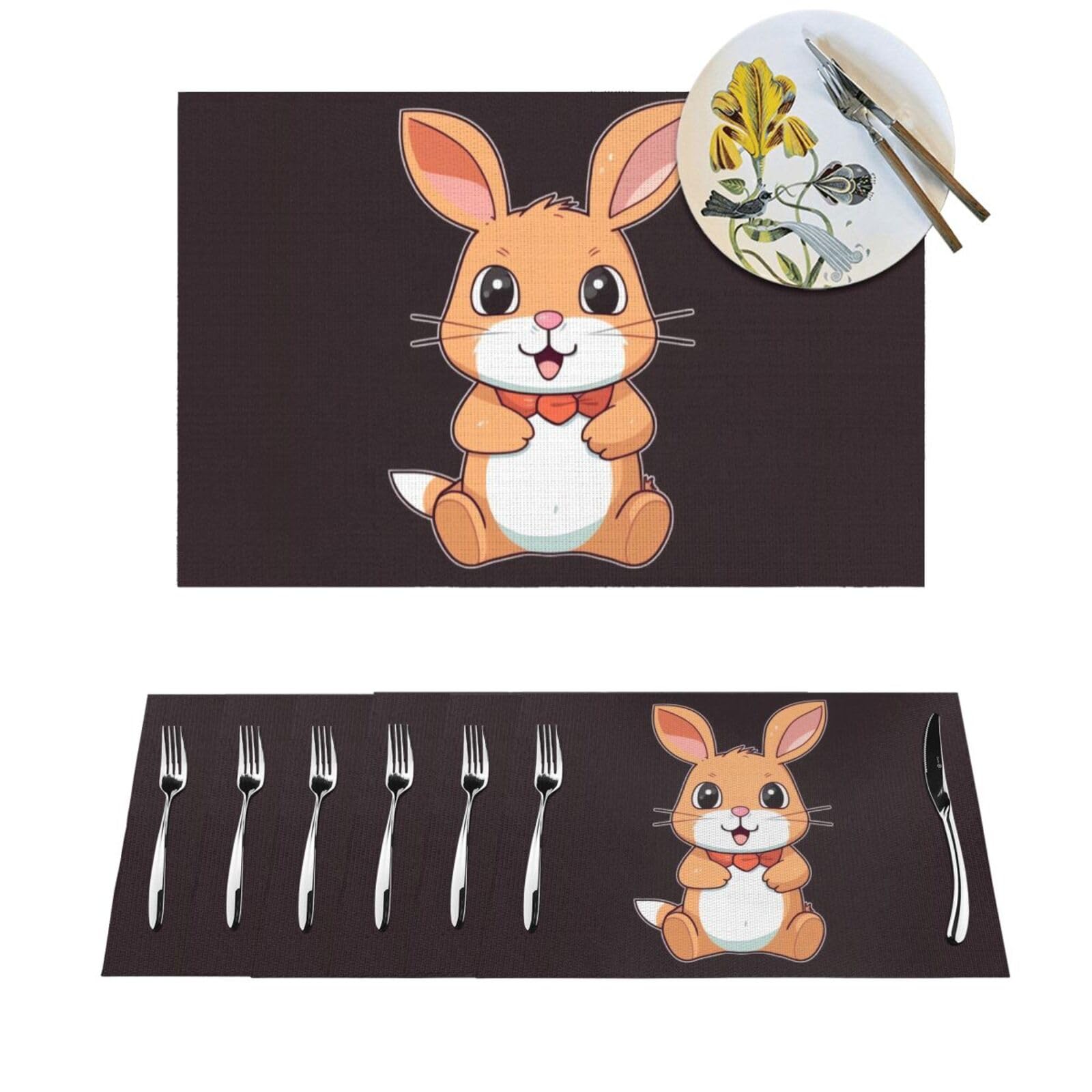 Set de table résistant à la chaleur en vinyle – Protection PVC antidérapante