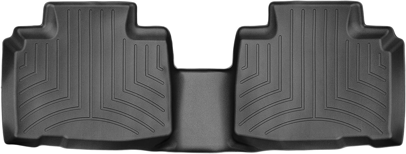 WeatherTech Custom Fit FloorLiners for Ford Edge ST, Edge, 2nd Row (448152), Black