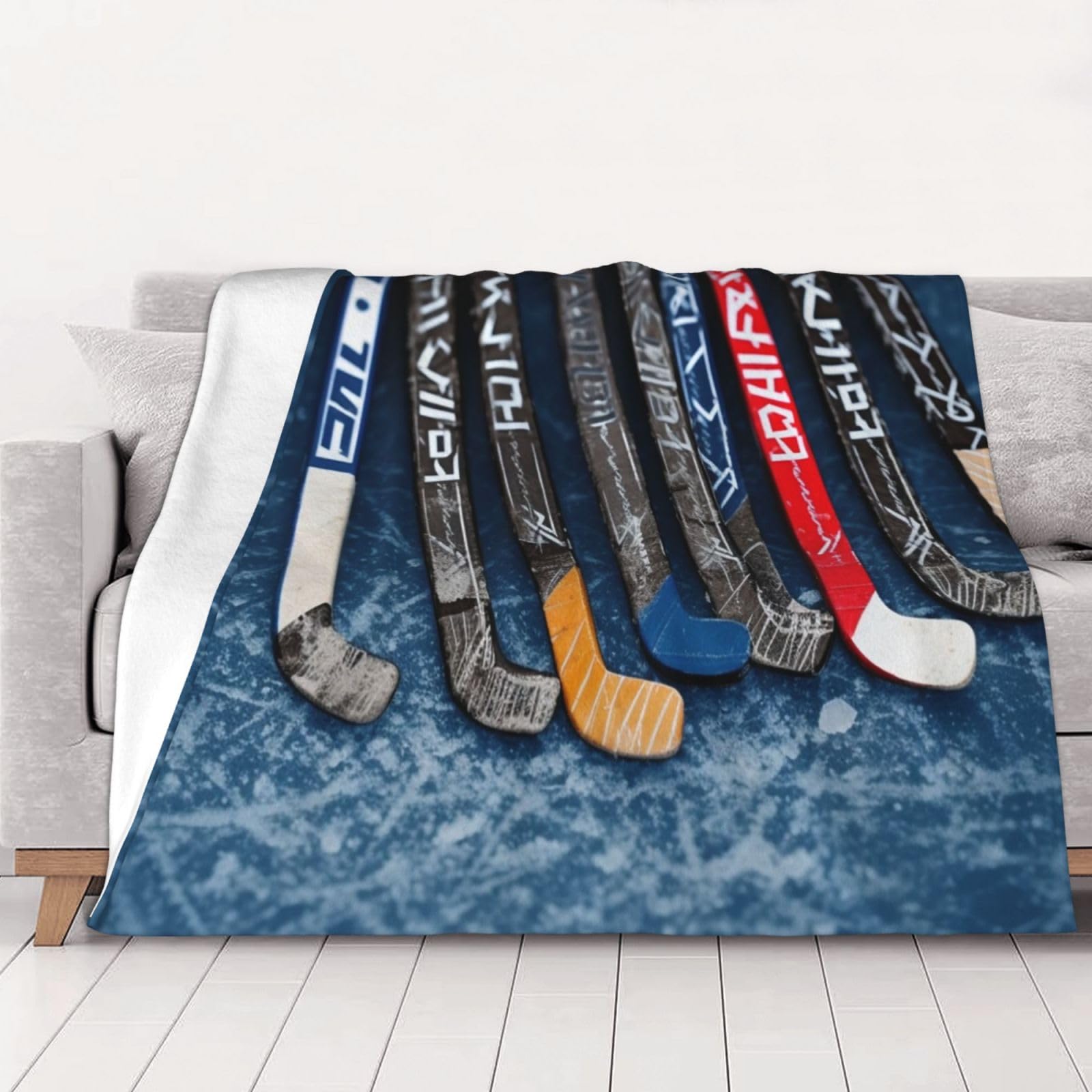 Couverture polaire douce hockey sur glace anti-froid pour chaise