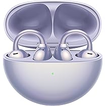 HUAWEI FreeClip, Design innovativo con clip per un comfort senza pari, Ascolta con open-ear, Cancellazione del rumore AI per chiamate, Batteria lunga durata, Android & iOS, Italia, Purple
