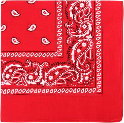 Miniatura 3 de RIAH FASHION Pañuelo unisex de algodón multiusos para la cara, pañuelo, pasamontañas