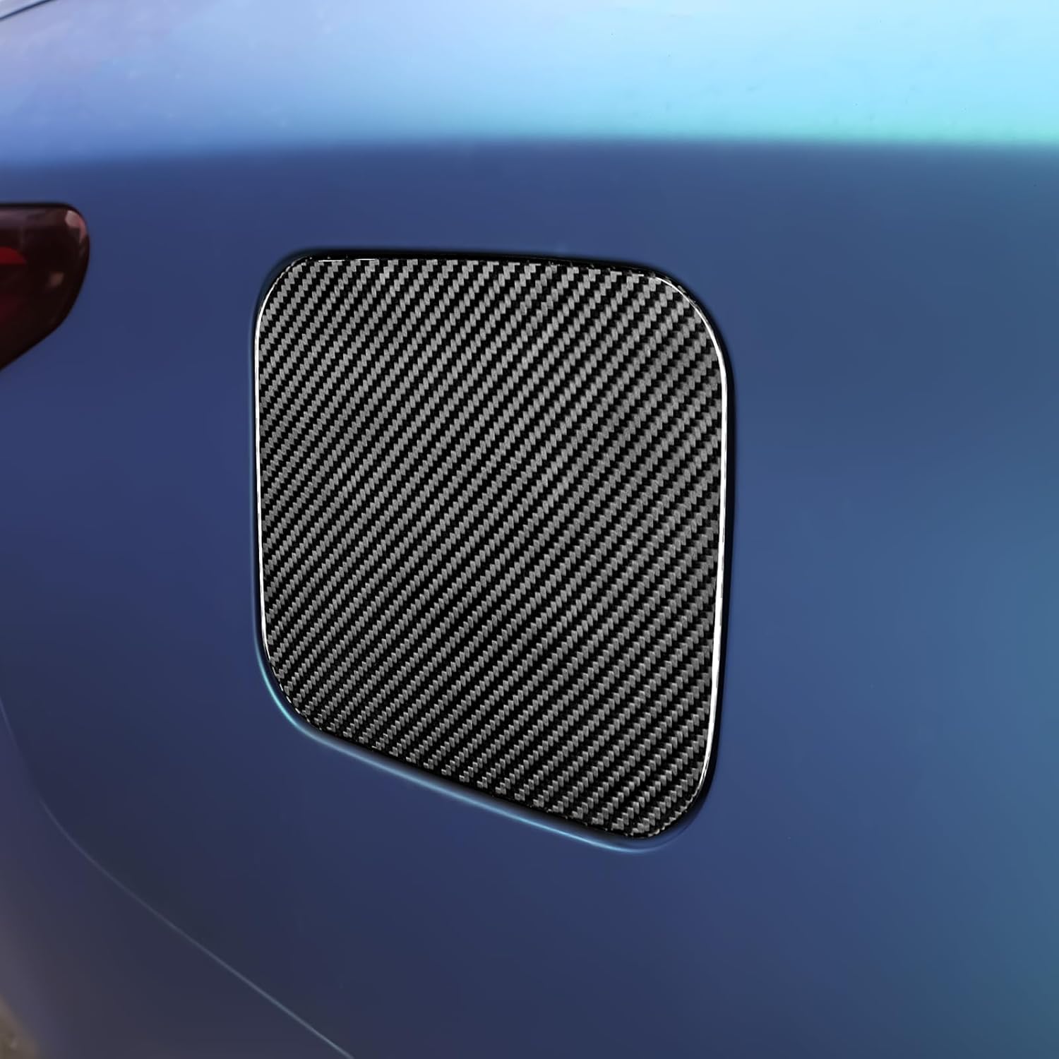 Real Carbon Fiber Fuel Tank Cap Cover for Infiniti Q50 (2013-2022) Exterior Panels Protective Decoratibe Gas,Hard Black