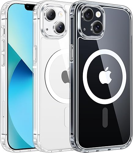 Miniatura 70 de Fntcase Funda para iPhone 15 Plus y 14 Plus de 6.7 pulgadas, magnética, a prueba de golpes de grado militar, antiamarilleo, delgada, protectora