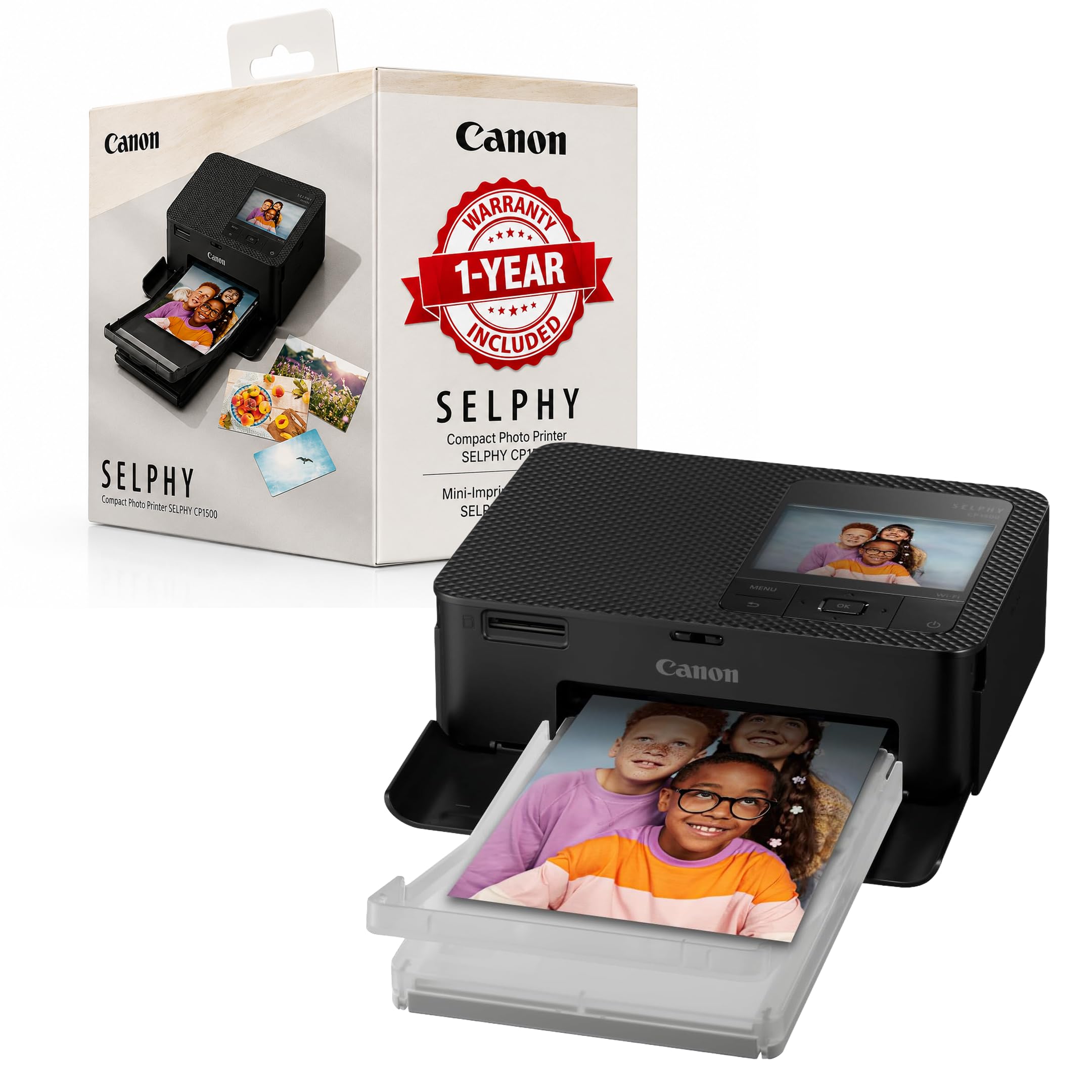 Canon SELPHY CP1500 Compact Photo Printer, Wireless Portable Photo