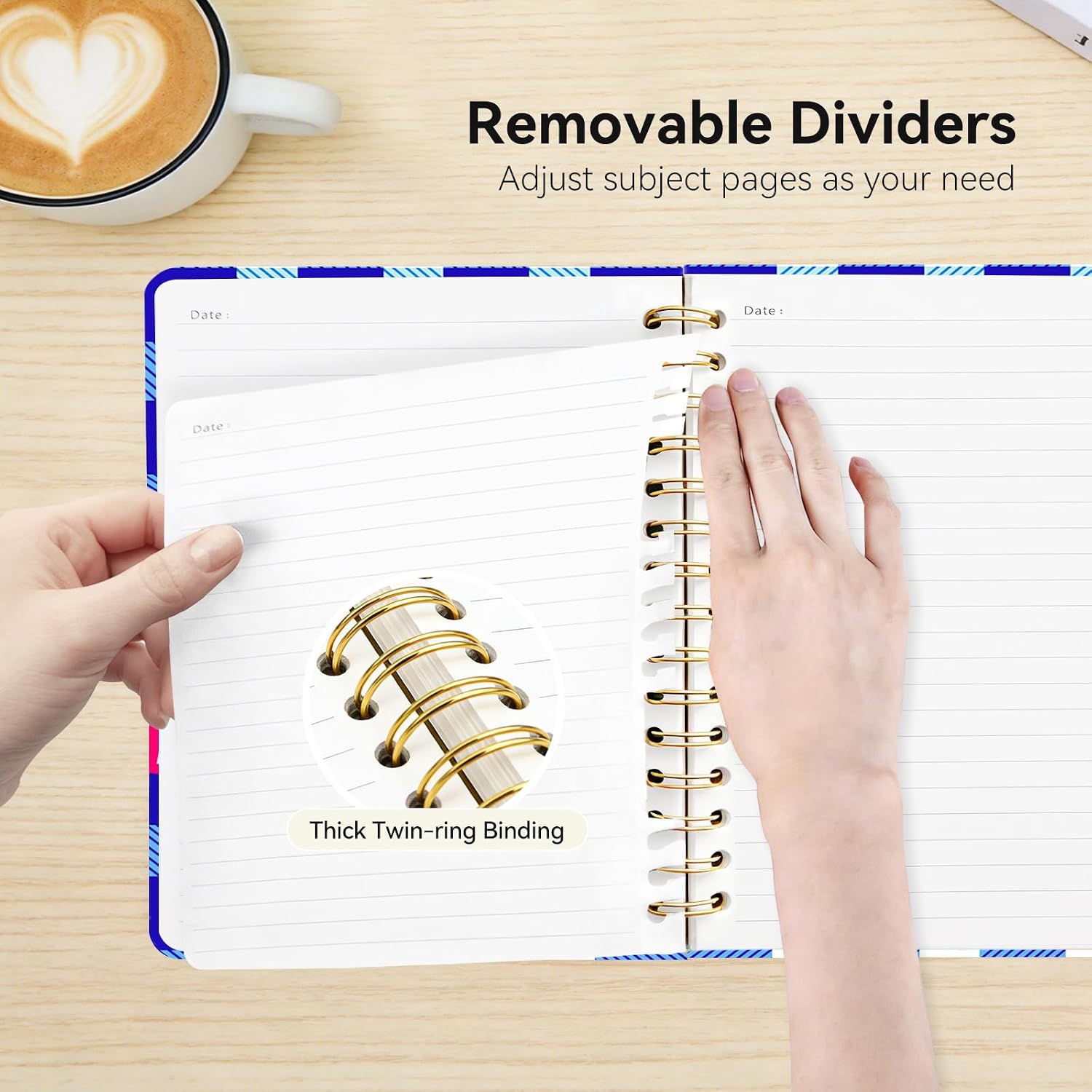 Lined Spiral Journal Notebook for Work A5, 160 Pages, Back & Body Hurts image 5