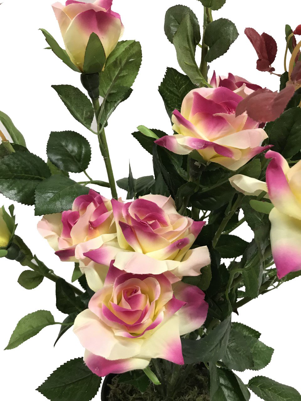 Best Artificial 4ft 120cm Rose Flower Tree garden conservatory office plant new