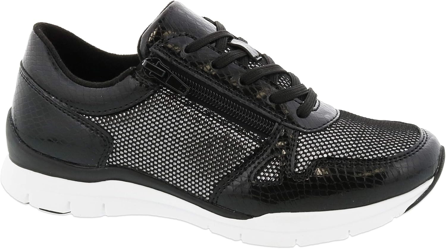 Woman Lattice 82042 Leather/Mesh Walking Shoes