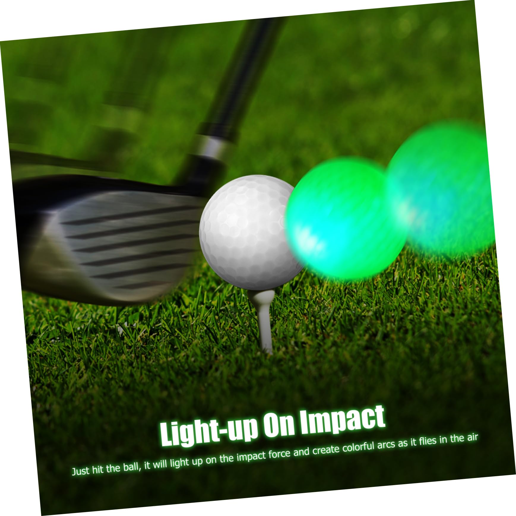 Amazon | TOKIDNY 8個 玉 golf 光るゴルフボール 発光ゴルフボール