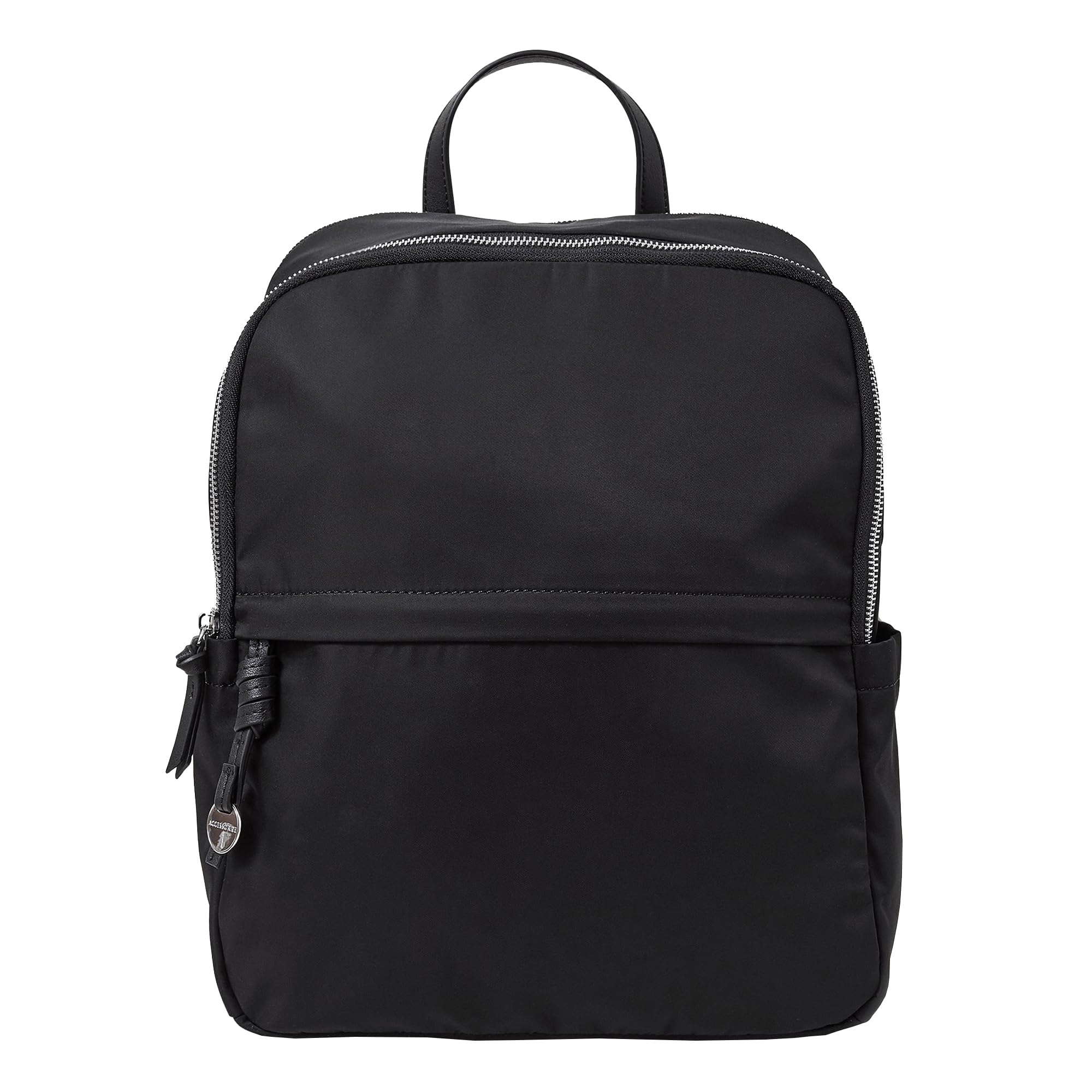 accessorize London Women's Black Plain Nylon Rucksack Backpack-picture-42