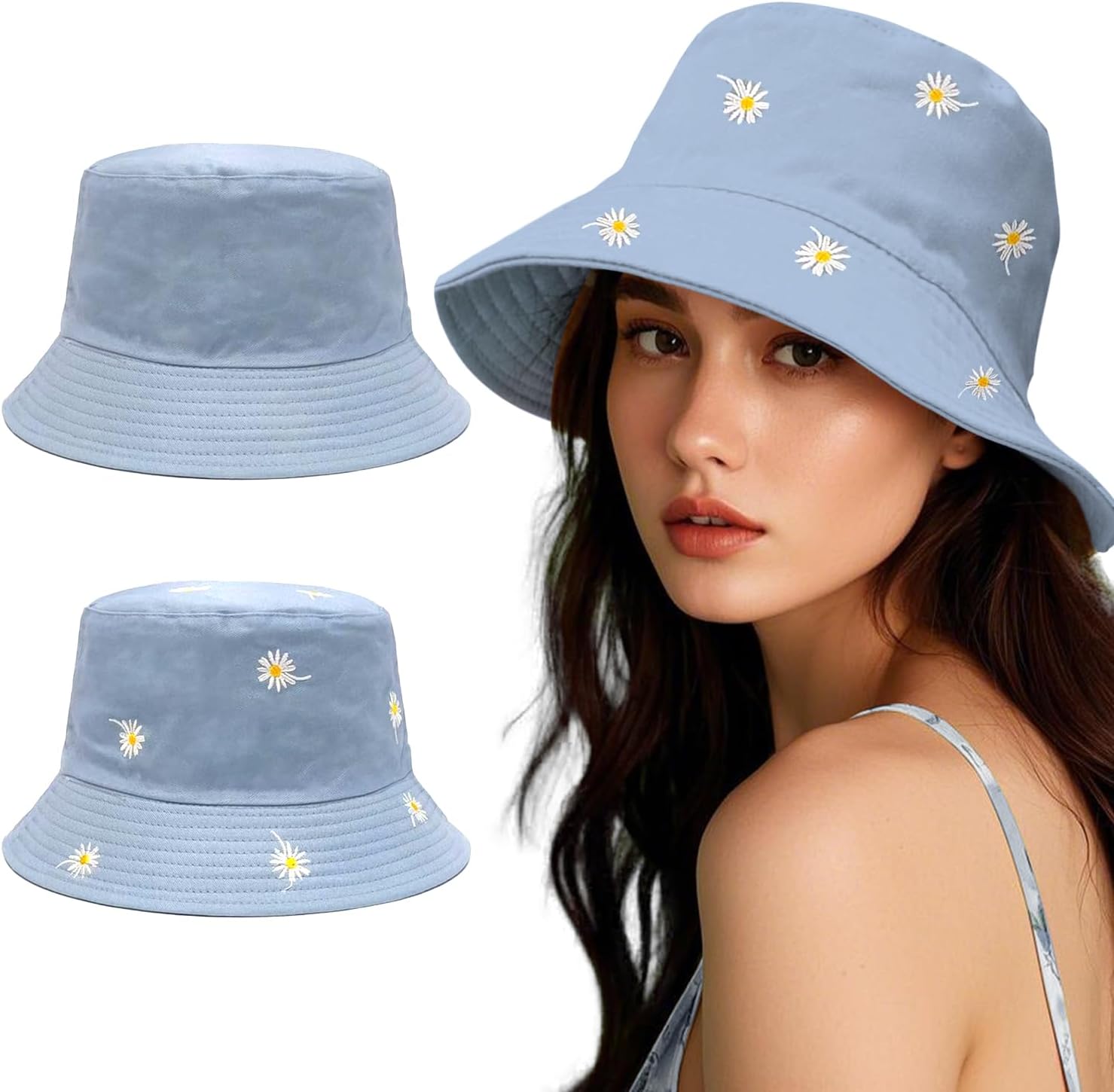 QQIAEJIA Chapeau Bob à Fruits Oranges, Chapeaux De Plage Pour