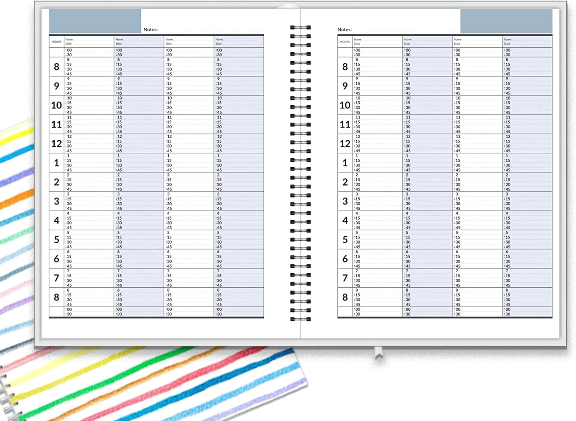 Appointment Book, Schedule Planner by StriveZen, Daily, Hourly, 15 Minutes Increments, Weekly Scheduling, 7" x 8-3/4", Pockets, 128 Pages, HARDCOVER, UNDATED